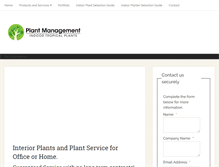 Tablet Screenshot of plantmanagement.com